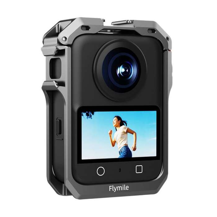 For DJI Osmo 360 Flymile Dual Cold Shoe Metal Quick-Release Cage With Lens C(FLY042_2)