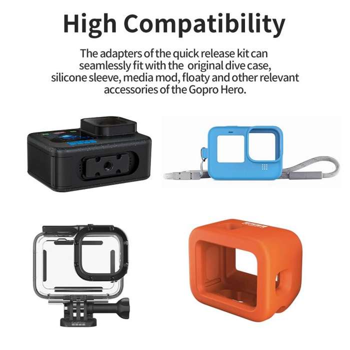 aMagisn Magnetic Quick Release Adapter for GoPro HERO13/12/11/10/9/8/11 Mini/MAX Separate Top Mou...