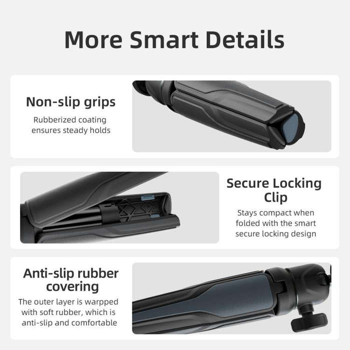 aMagisn Mini Tripod Selfie Stick with 360-degree Ball Head Adjustable Phone/Camera Mount for Trav...