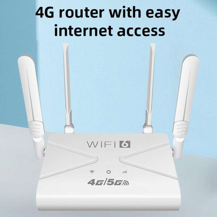 4G/5G WiFi Router Portable Plug Card Wireless Hotspot, EU Plug(White)