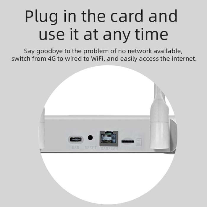 4G/5G WiFi Router Portable Plug Card Wireless Hotspot, EU Plug(White)