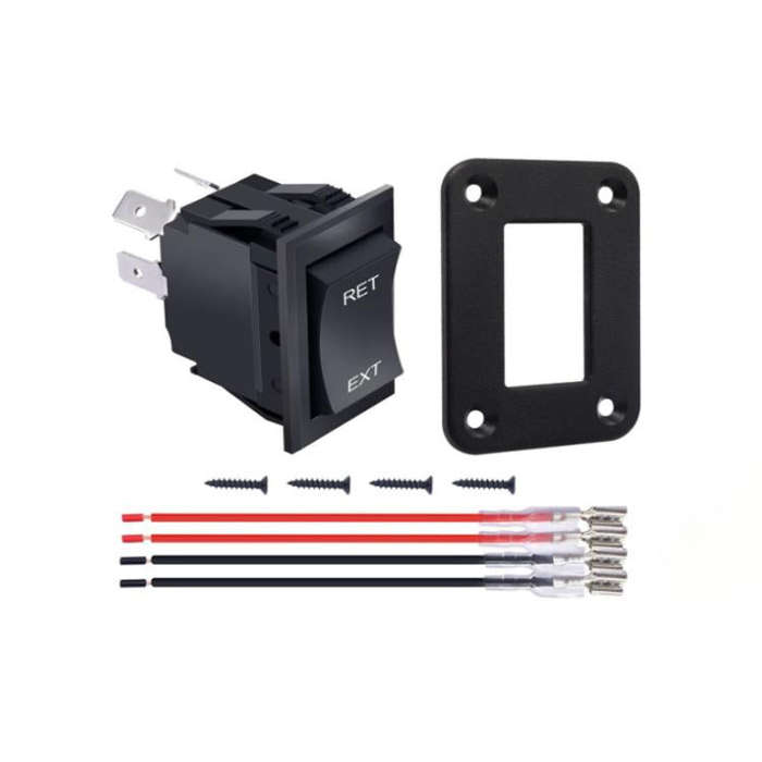 4 Pin DPDT 20A/12V DC Panel Rocker Toggle Switch, Specification: Jumper Wires