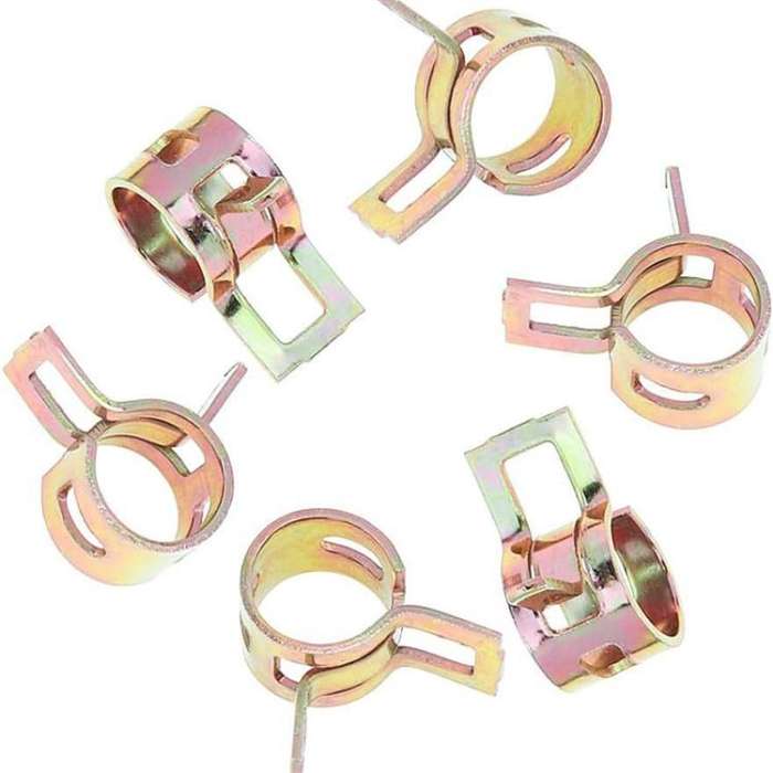 75pcs /Set M6/M10 Automotive Fuel Line Mini Spring Hose Clamp Set