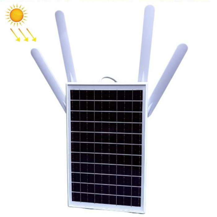 EAU 4G Solar SIM Card WiFi 6 Router Waterproof Outdoor 4G To WiFi Cable(White)