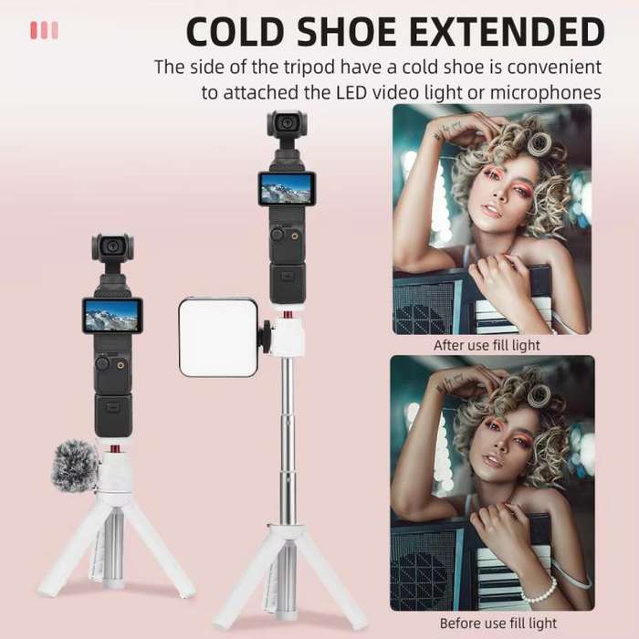Flymile 15.8-30.8cm Tripod Selfie Stick for Action Cameras With 360-degree Adjustable Ball Head &...