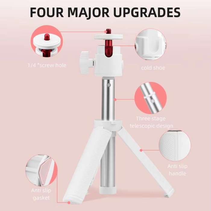 Flymile 15.8-30.8cm Tripod Selfie Stick for Action Cameras With 360-degree Adjustable Ball Head &...