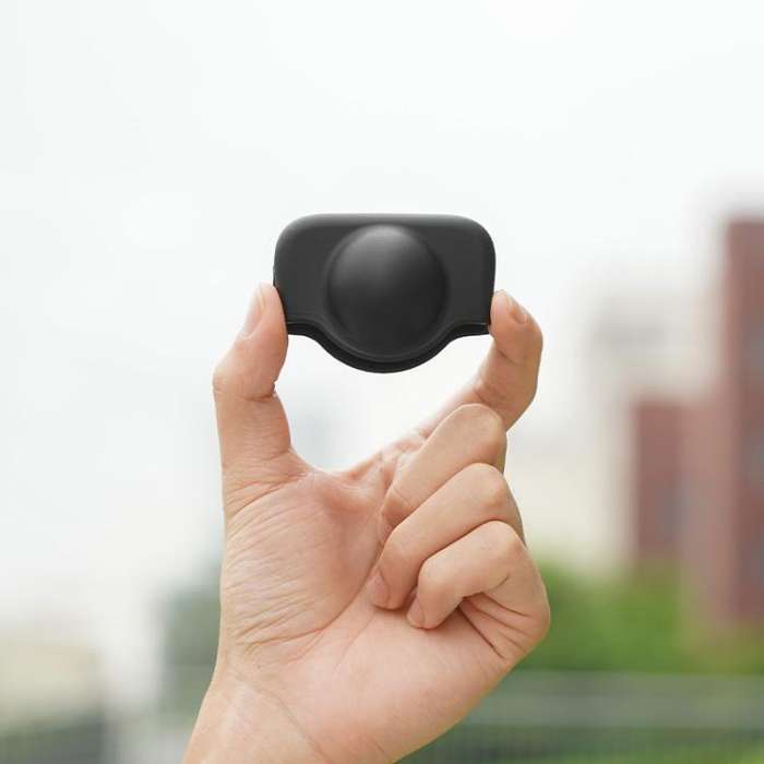 For DJI Osmo 360 Camera Silicone Lens Cap Dustproof & Anti-Scratch Lens Cover Protector(Black)