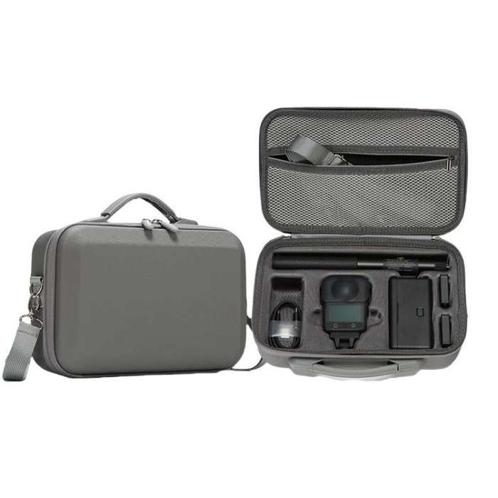 For DJI Osmo 360 Adventure Combo Flymile PU Leather Shoulder Bag Waterproof Crossbody Sling Bag(G...