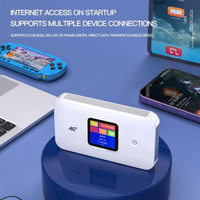 MF801 4G CAT7 Dual Band Portable WIFI LTE 300M Wireless Plug-in Router Color Screen MIFI Mobile H...