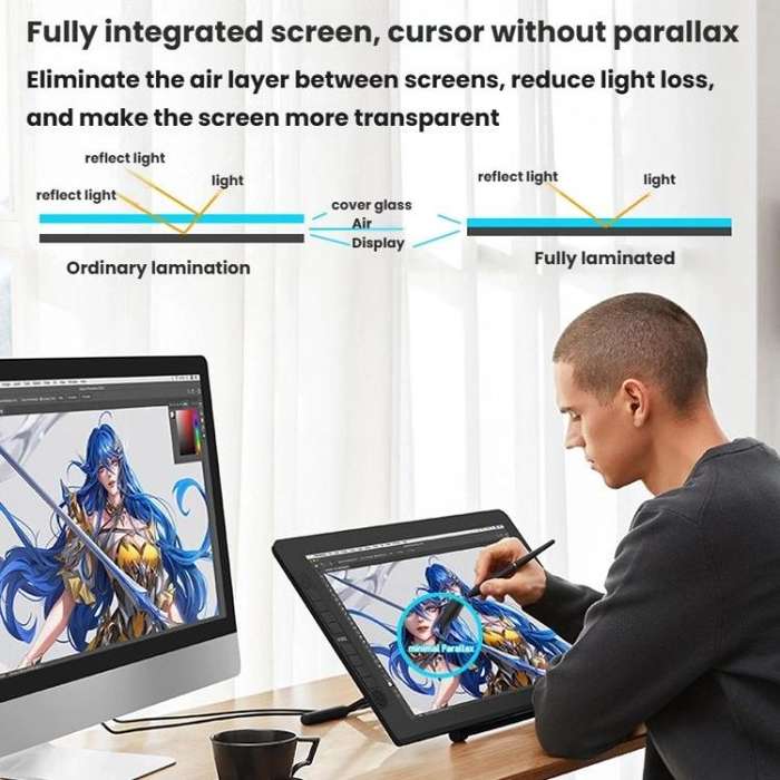 VEIKK VK2200PRO 21.5 inch Digital Screen Hand Drawing Screen Electronic Drawing Screen Compatible...