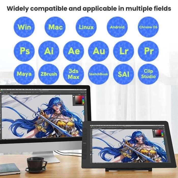 VEIKK VK2200PRO 21.5 inch Digital Screen Hand Drawing Screen Electronic Drawing Screen Compatible...