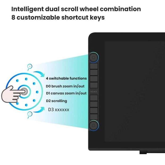 VEIKK VK2200PRO 21.5 inch Digital Screen Hand Drawing Screen Electronic Drawing Screen Compatible...