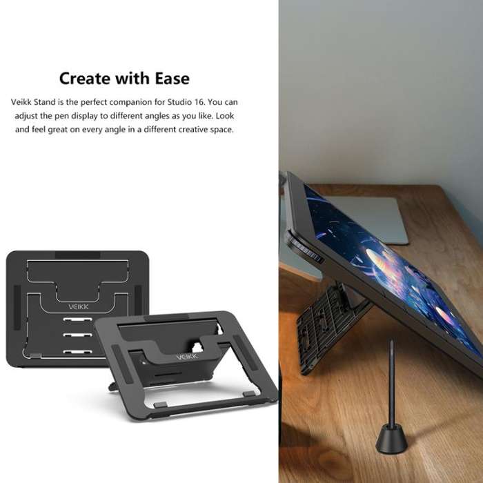 VEIKK VK1600 15.6 Inch Digital Drawing Screen Electronic Drawing Screen Compatible With Mobile Ph...
