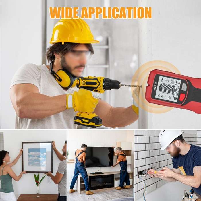 Multifunctional Wall Stud Wire Metal Detector(Yellow)