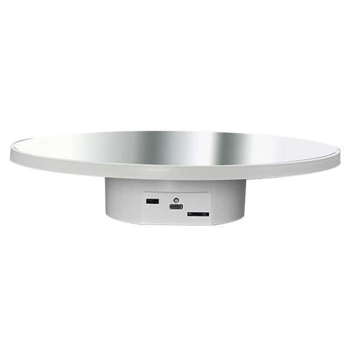 Multi-purpose Mirror Electric Rotating Disc Battery / USB Powered Photography Live Display Stand,...