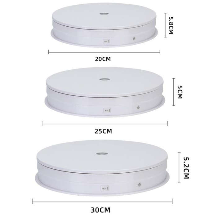 Remote Control Light Rotating Tray Still Life Display Adjustable Speed Brightness Jewelry Stand, ...