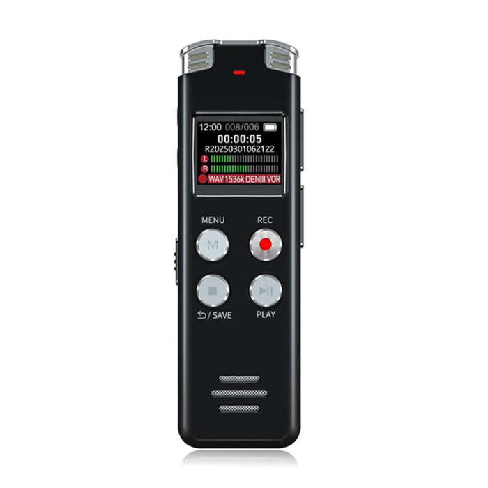 Portable HD Noise-Cancelling Voice-Activated Digital Voice Recorder For Conferences, Capacity: 128GB