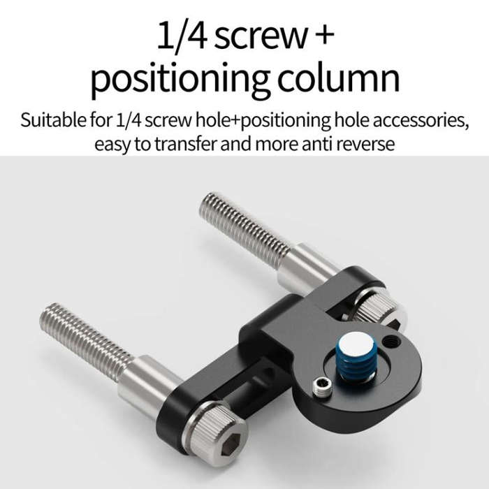 1/4 Arri Positioning Bicycle Stem Camera Mount Cycling Front Light Bracket For Shooting