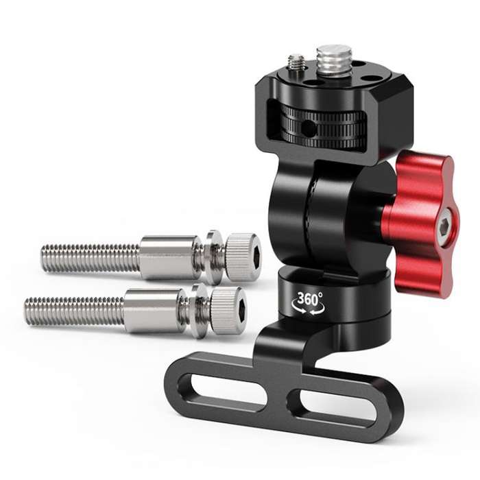 1/4 Front Rear Adjustment Bicycle Stem Camera Mount Cycling Front Light Bracket For Shooting