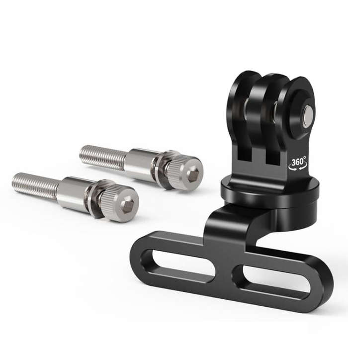 3 Card 360 Degree Damping Rotation Adjustment Bicycle Stem Camera Mount Cycling Front Light Brack...