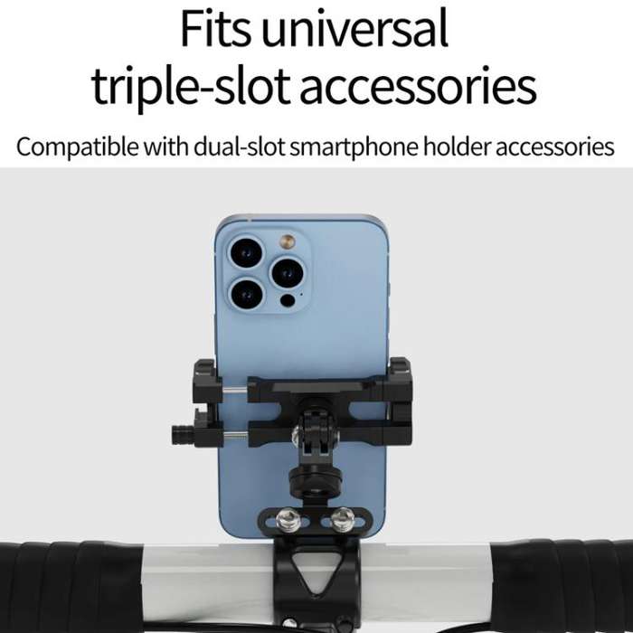 3 Card 360 Degree Damping Rotation Adjustment Bicycle Stem Camera Mount Cycling Front Light Brack...