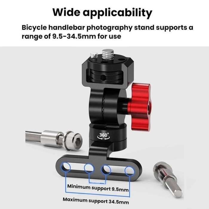 3 Card One Click Clamping Bicycle Stem Camera Mount Cycling Front Light Bracket For Shooting