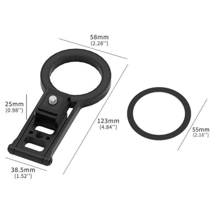 For 1/4 Screw Hole  Multifunctional Magnetic Quick Release Base Bracket Expansion