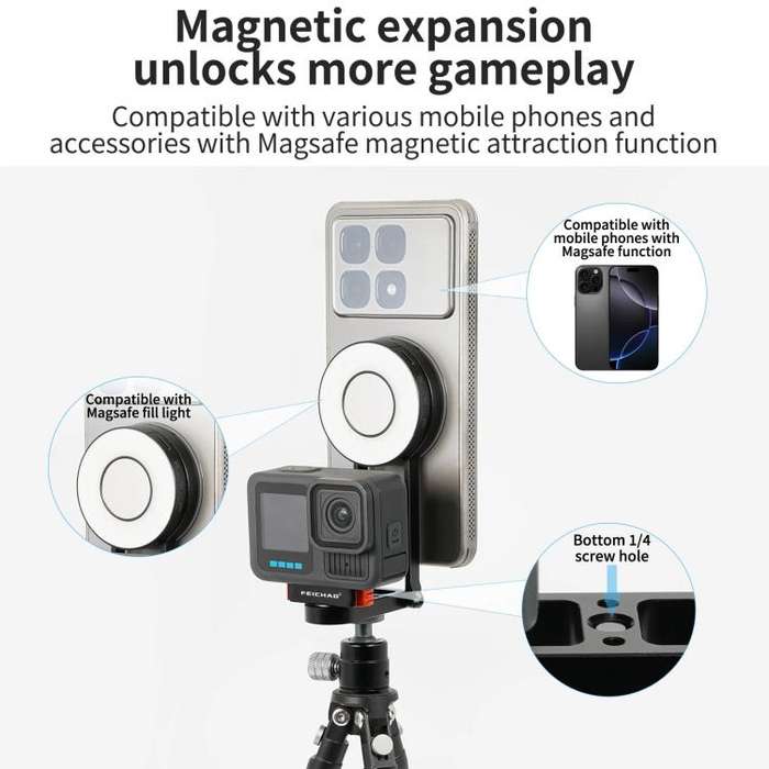 For Insta360 Go 3 / 3S Multifunctional Magnetic Quick Release Base Bracket Expansion