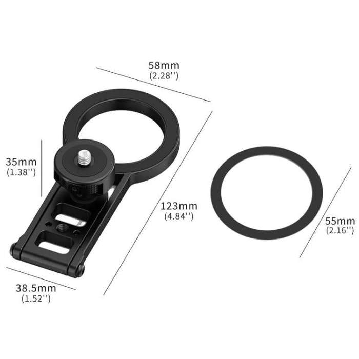 1/4 Screw Hole Disc Multifunctional Magnetic Base Bracket Expansion