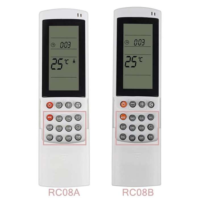 RC08B For Airwell / Electra / Geli Air Conditioner Infrared Remote Control  Replacement Accessory
