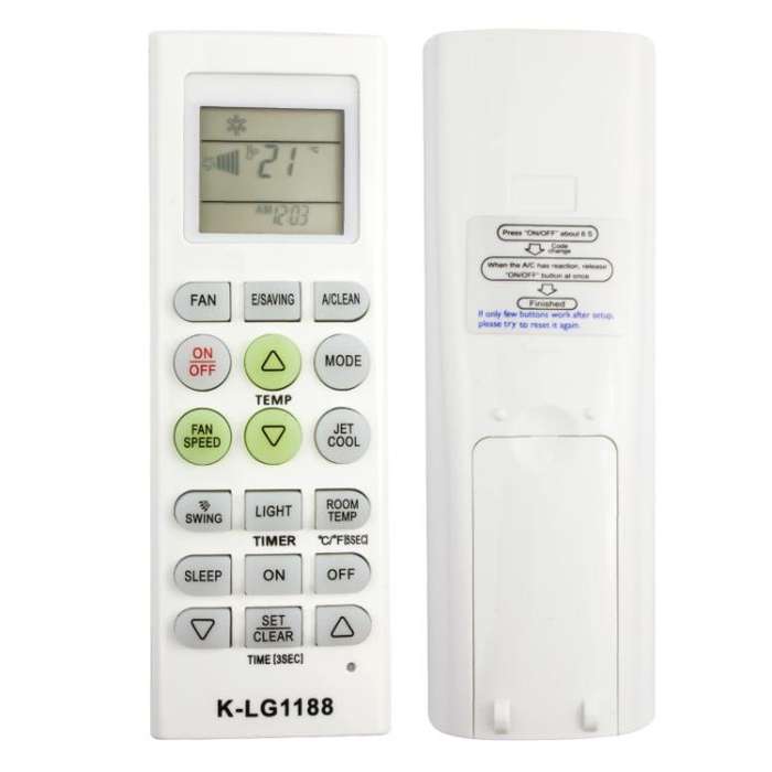 K-LG1188 Remote Control For LG Air Conditioner Replacement Parts(Milky)