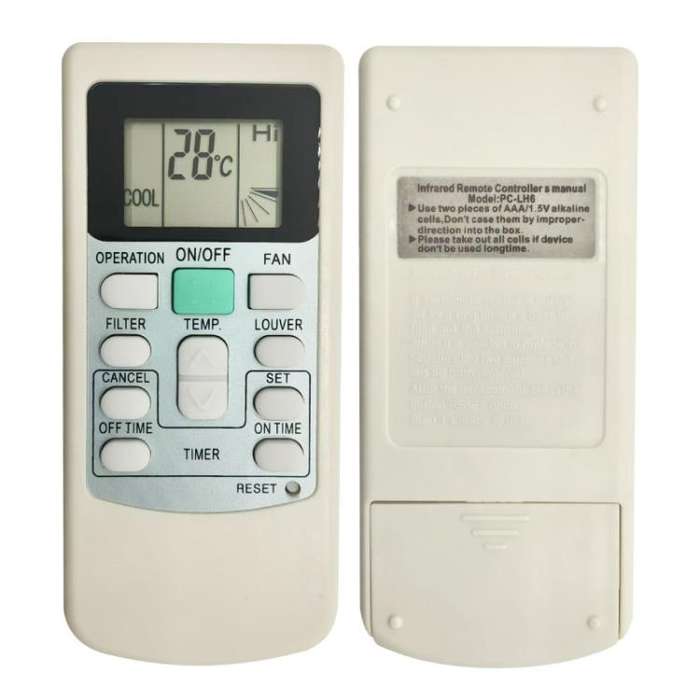 For Hitachi PC-LH6 Air Conditioner Remote Control Replacement Parts(Cooling and Heating Models)