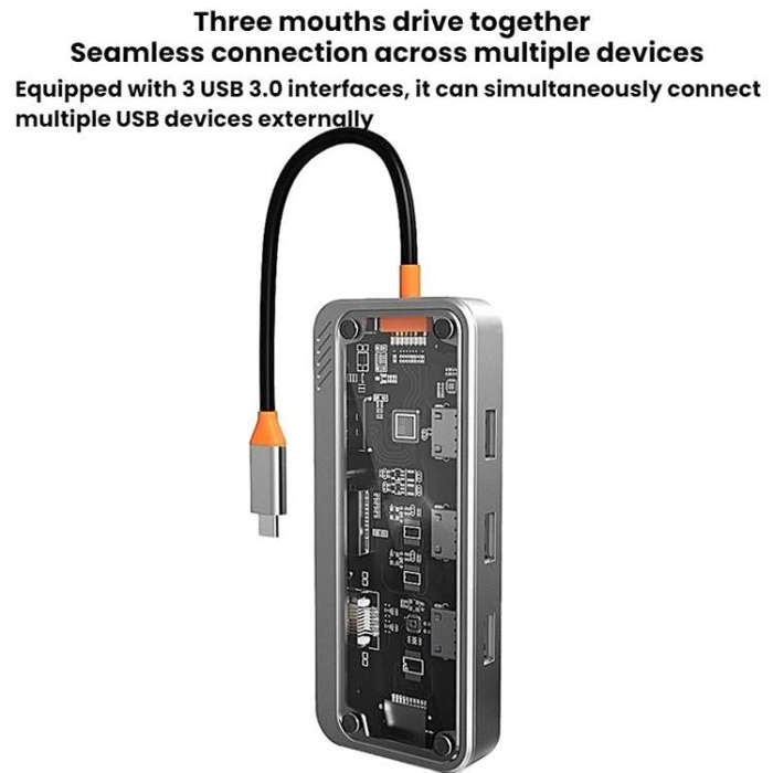 SW10V-PRO Type-C Docking Station USB HUB Multi Port Hub Computer Converter