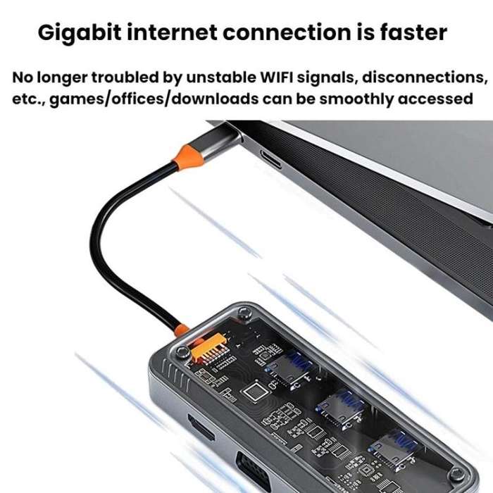 SW10V-PRO Type-C Docking Station USB HUB Multi Port Hub Computer Converter