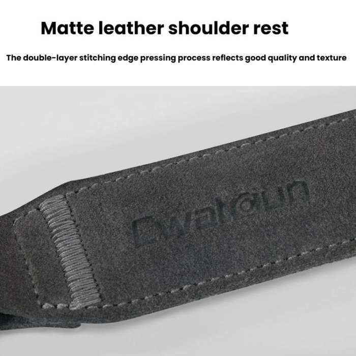 Cwatcun D214 Medium Universal Camera Strap Comfortable Pressure Relieving Camera Strap(Dark Gray)