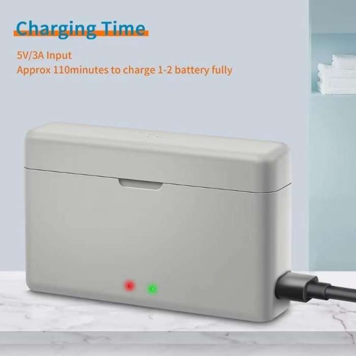For Insta360 Ace Pro 2/Ace Pro/Ace YX Dual-Slot Fast Charger Battery Charging Station(Silver Gray)