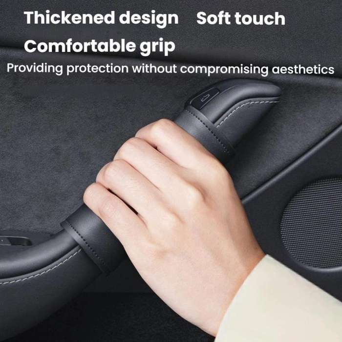 For Tesla Model 3/Y Interior Door Handle Cover Modification(Black)