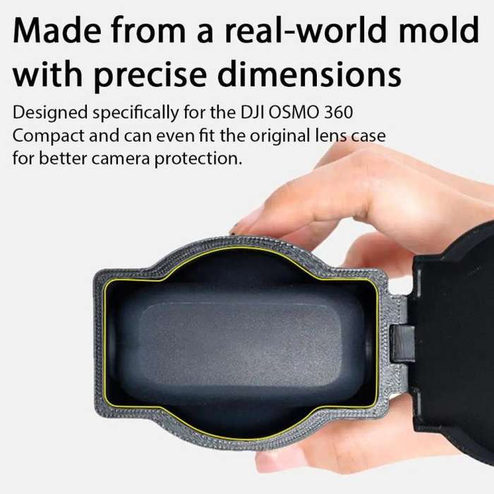For DJI Osmo 360 Camera Hard Case Waterproof & Shockproof Storage Box(Black)