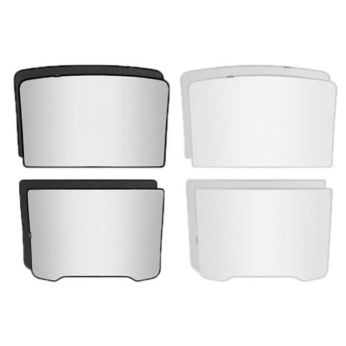 For Tesla Model Y Juniper Ice Crystals Sunroof Sunshade(Black)