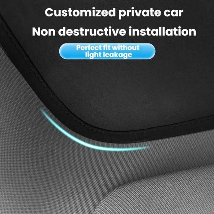 For Tesla Model Y Juniper Ice Crystals Sunroof Sunshade(Black)