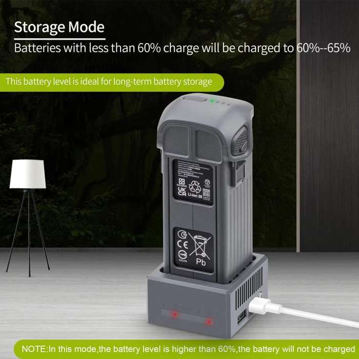 For DJI Mavic 4 Pro Drone YX Fast Charger Charging Station Battery Health Management(Gray)