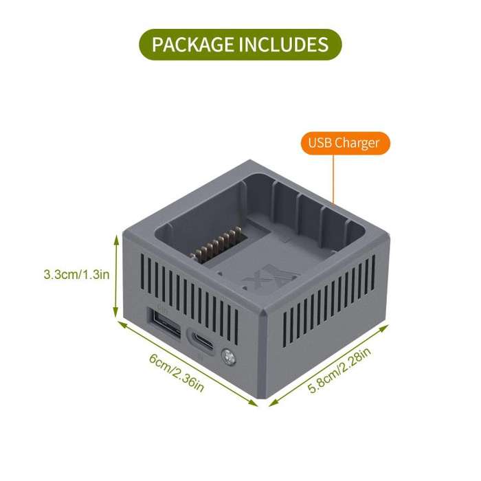 For DJI Mavic 4 Pro Drone YX Fast Charger Charging Station Battery Health Management(Gray)
