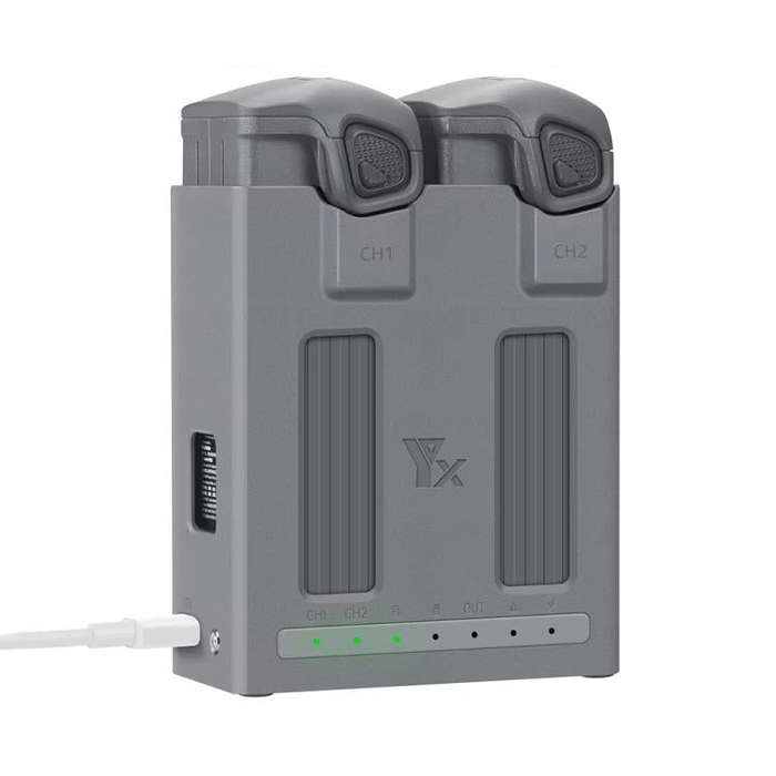 For DJI Mavic 4 Pro YX Dual-Channel Charger Battery Manager Simultaneous Charging Station