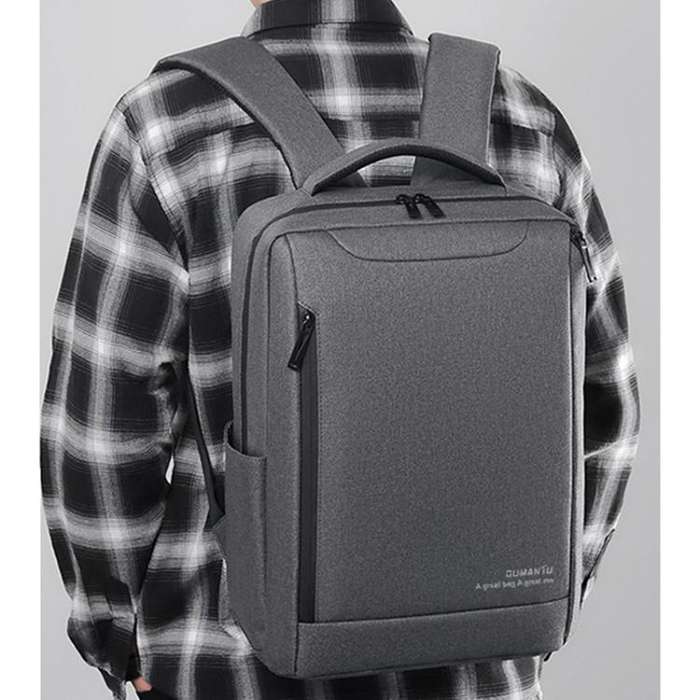 OUMANTU 2106-1 Lightweight Business Laptop Backpack Large Capacity USB Charging Daypack For Work,...