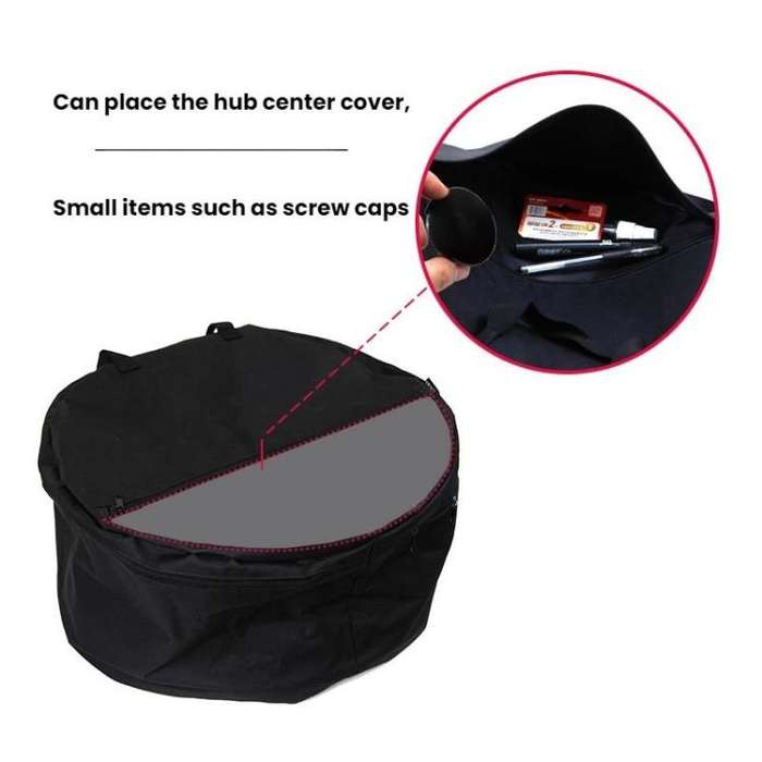 For Tesla Model 3/Y Trunk Storage Hub Cap Organizer(Black)