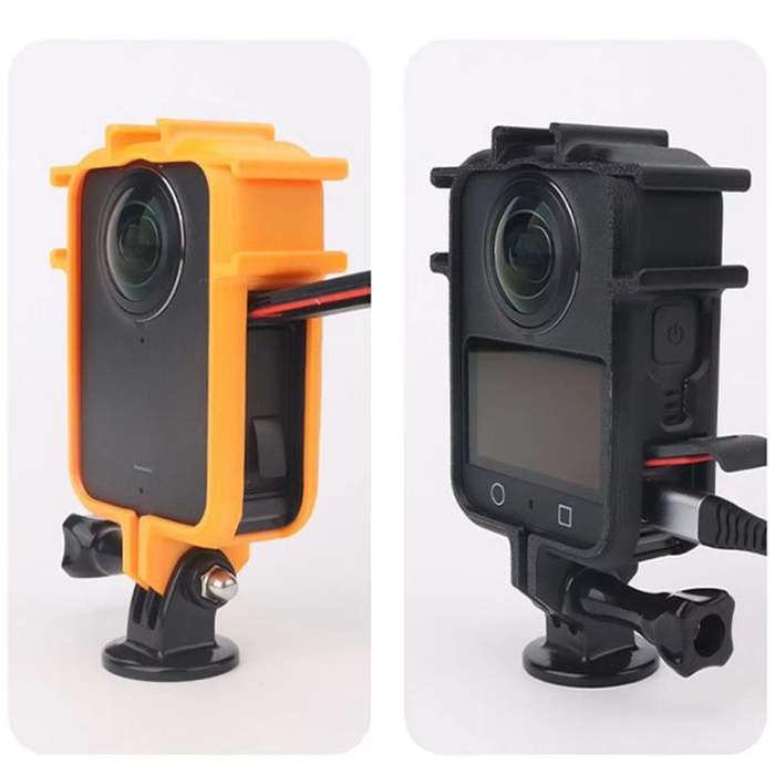 For DJI Osmo 360 Camera CQT Expansion Frame Anti-Scratch & Shockproof Protector Cold Shoe Black
