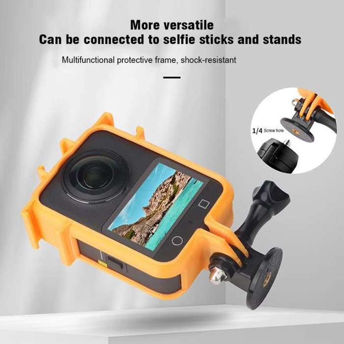 For DJI Osmo 360 Camera CQT Expansion Frame Anti-Scratch & Shockproof Protector Ordinary Black