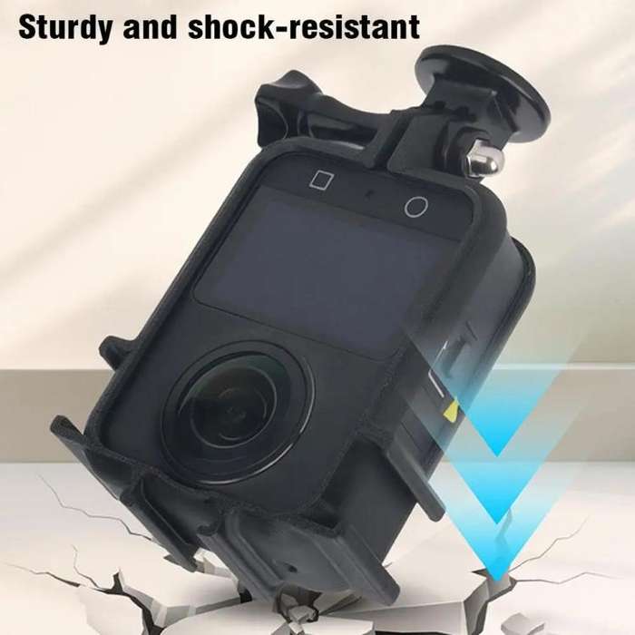 For DJI Osmo 360 Camera CQT Expansion Frame Anti-Scratch & Shockproof Protector Cold Shoe Black