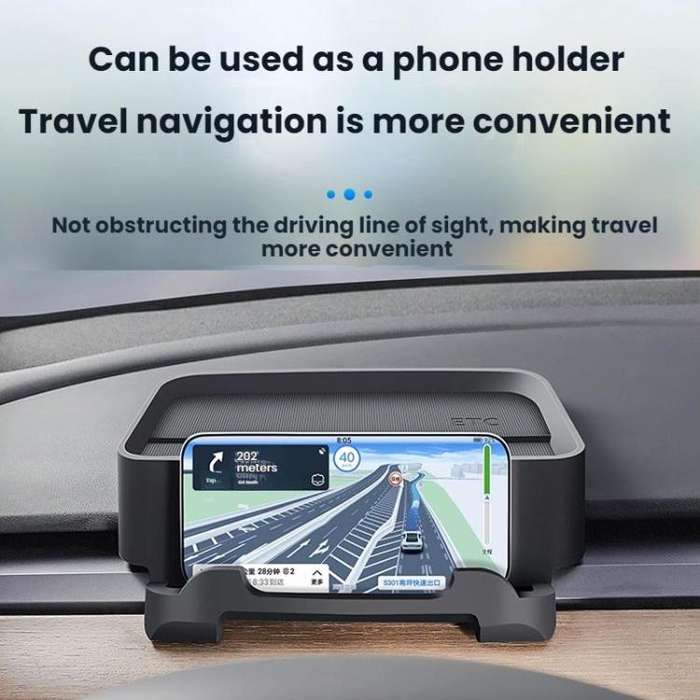 For Tesla Model 3 Highland Removable Dashboard Tray ETC Holder(Black)