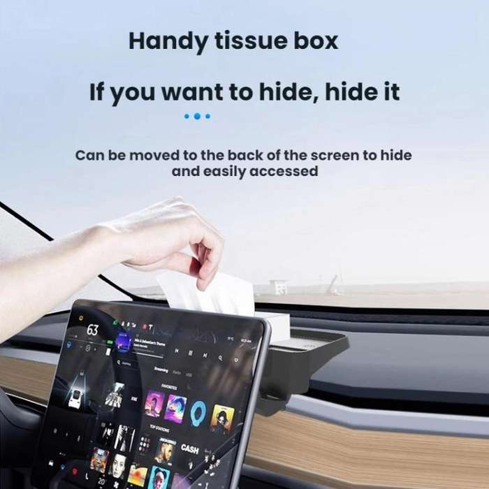 For Tesla Model 3 Highland Removable Dashboard Tray ETC Holder(Black)
